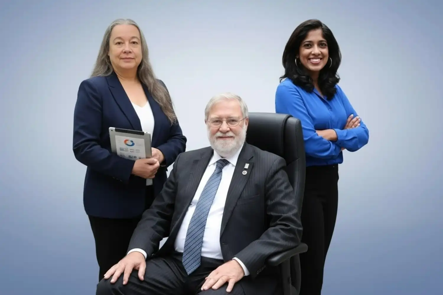 A group photo of the team at Long + Cowan Chartered Accountants in Wellington